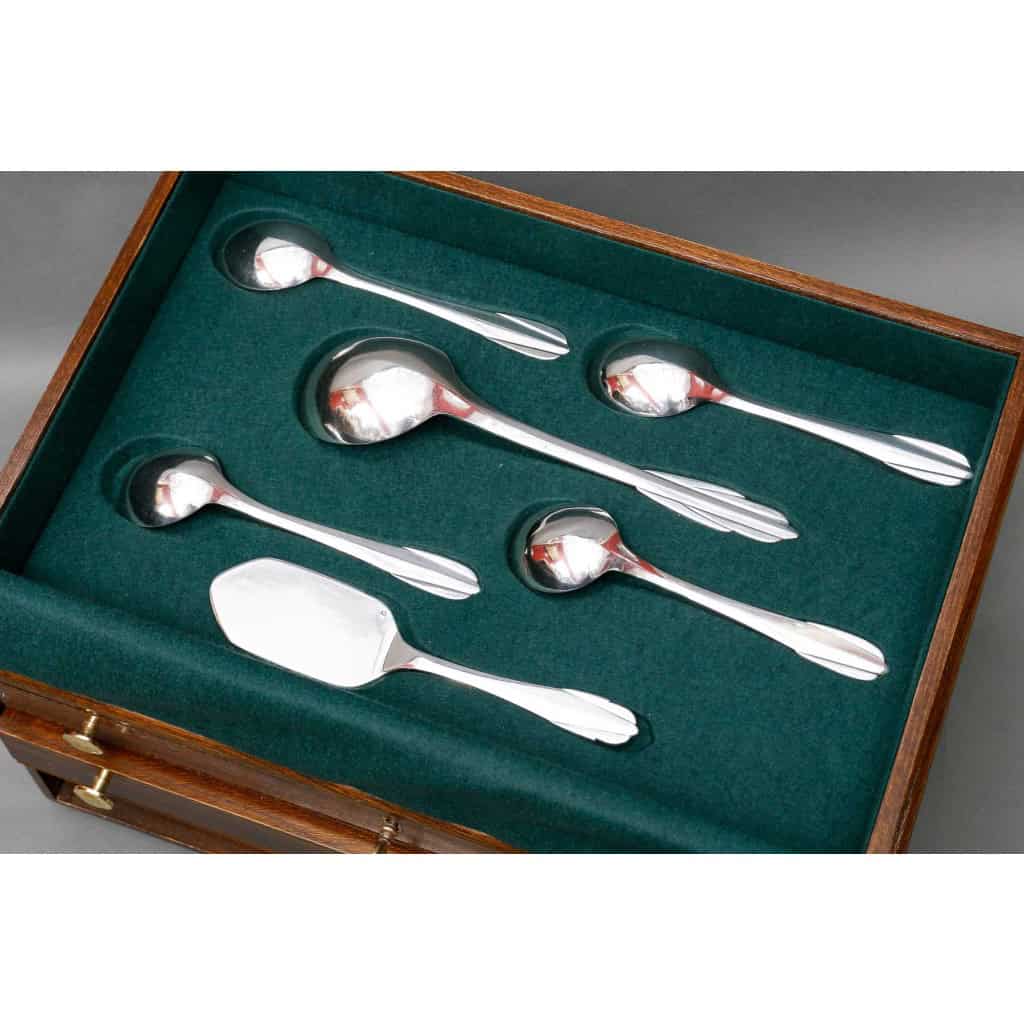 FJERDINGSTAD – Ménagère 78 pièces argent massif Epoque ART DECO 15 FJERDINGSTAD – Ménagère 78 pièces argent massif Epoque ART DECO 15