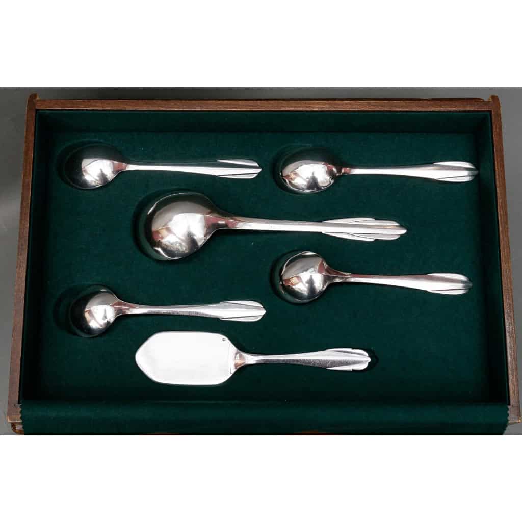 FJERDINGSTAD – Ménagère 78 pièces argent massif Epoque ART DECO 16 FJERDINGSTAD – Ménagère 78 pièces argent massif Epoque ART DECO 16