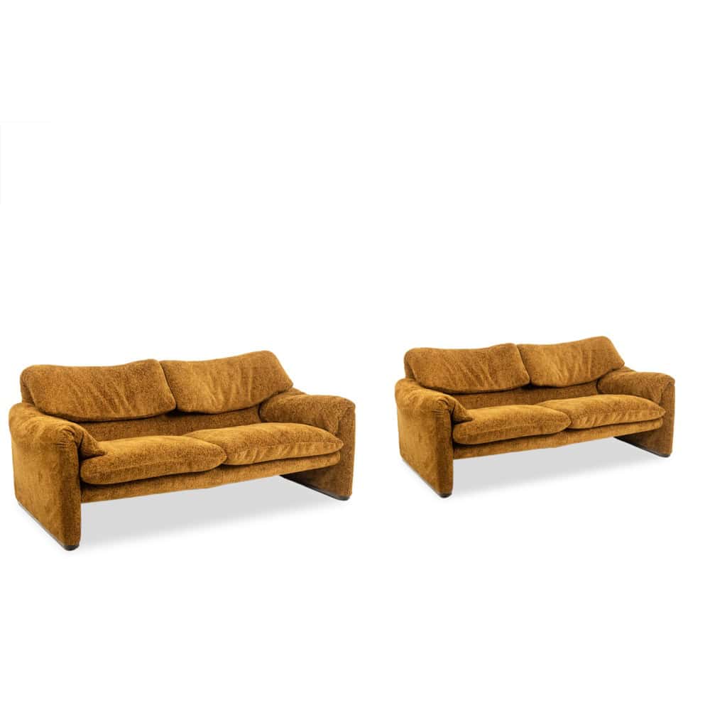 Vico Magistretti. Canapé 2 places, modèle « Maralunga ». Années 1970. 5