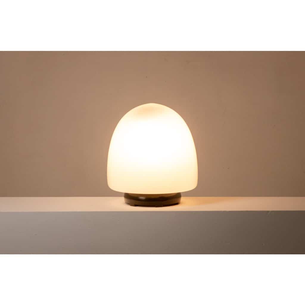 Leucos. Paire de lampes en verre de forme « oeuf ». Italie, années 1960. 5