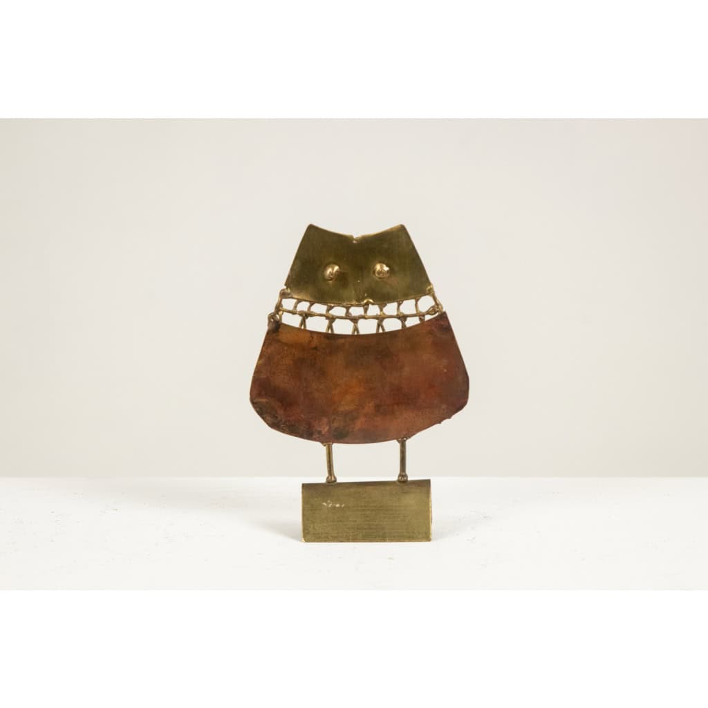 Jarcz. Sculpture de chouette brutaliste. Années 1970 4
