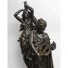 Sculpture en bronze représentant Orphée et Eurydice. 17