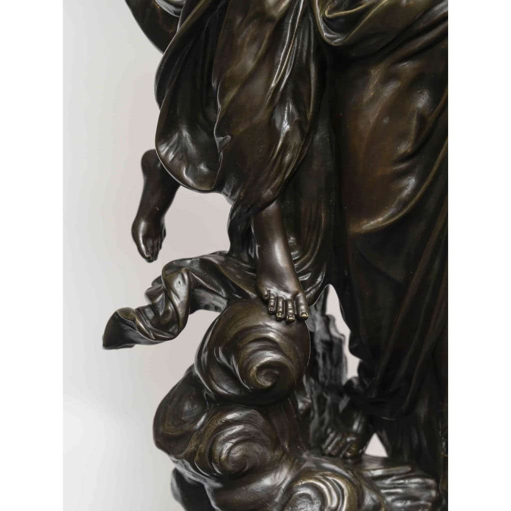 Sculpture en bronze représentant Orphée et Eurydice. 11