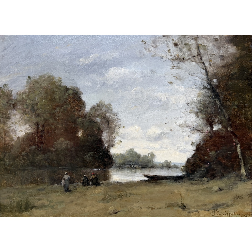 TROUILLEBERT Paul Desire Tableau 19è Ecole Barbizon Lavandières Bord Du Fleuve Huile Certificat 12 TROUILLEBERT Paul Desire Tableau 19è Ecole Barbizon Lavandières Bord Du Fleuve Huile Certificat 12