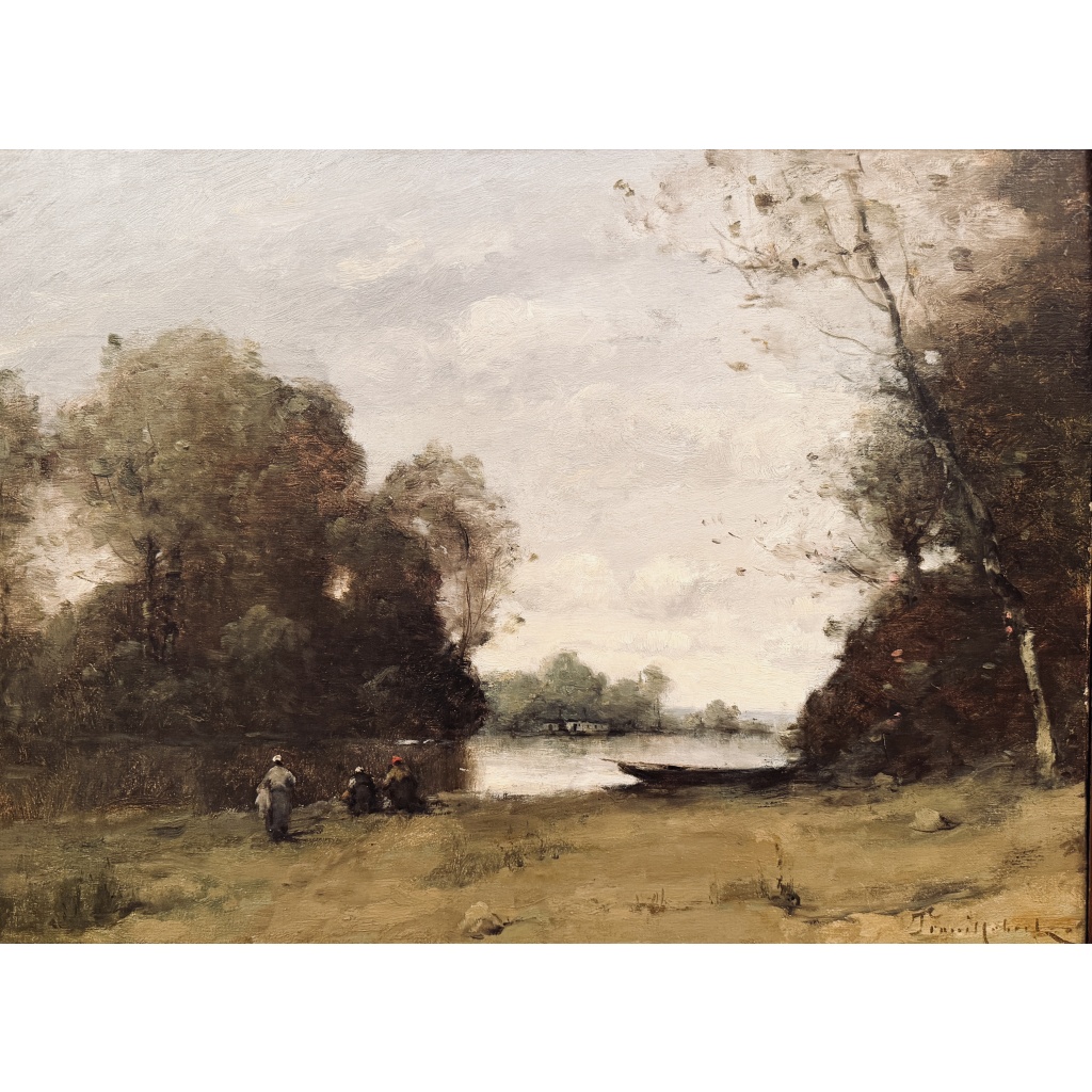 TROUILLEBERT Paul Desire Tableau 19è Ecole de Barbizon Lavandières Au Bord Du Fleuve Huile sut toile Signée Certificat d’authenticité 10 TROUILLEBERT Paul Desire Tableau 19è Ecole de Barbizon Lavandières Au Bord Du Fleuve Huile sut toile Signée Certificat d’authenticité 10