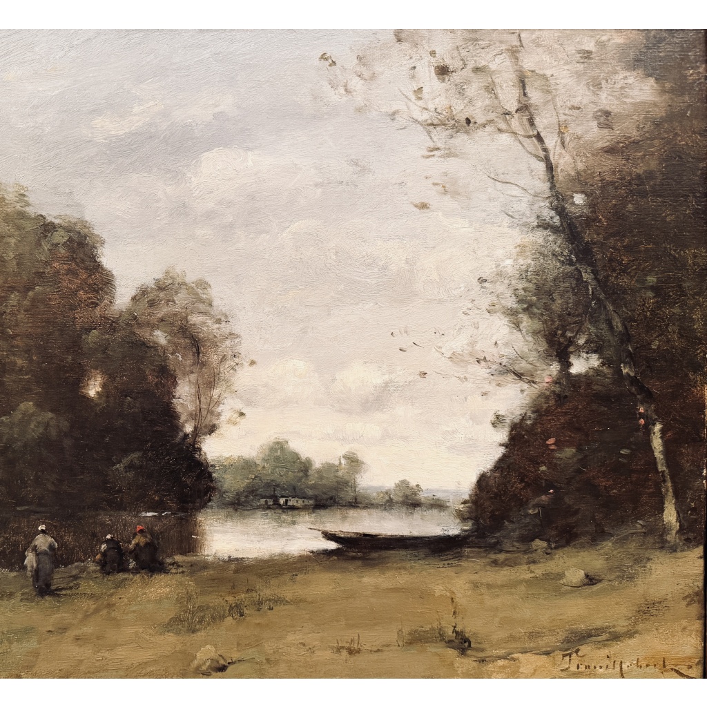 TROUILLEBERT Paul Desire Tableau 19è Ecole de Barbizon Lavandières Au Bord Du Fleuve Huile sut toile Signée Certificat d’authenticité 14 TROUILLEBERT Paul Desire Tableau 19è Ecole de Barbizon Lavandières Au Bord Du Fleuve Huile sut toile Signée Certificat d’authenticité 14