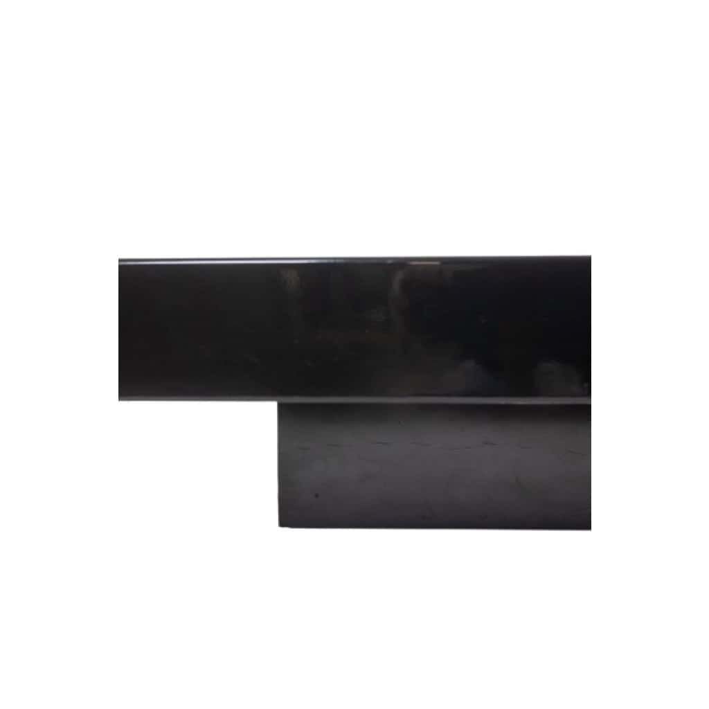 Willy Rizzo. Table basse en bois laqué noir et laiton doré. Années 1970 7