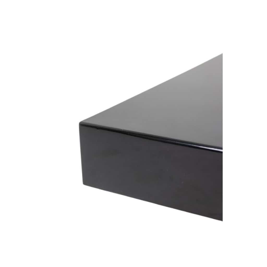 Willy Rizzo. Table basse en bois laqué noir et laiton doré. Années 1970 8