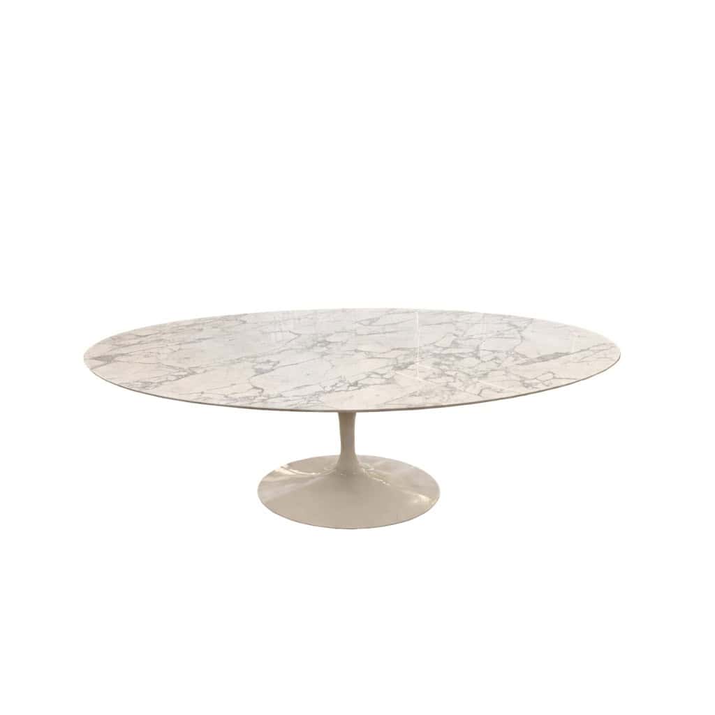Eero Saarinen,& éditions – Knoll: table ovale 244 cm, Arabescato 3