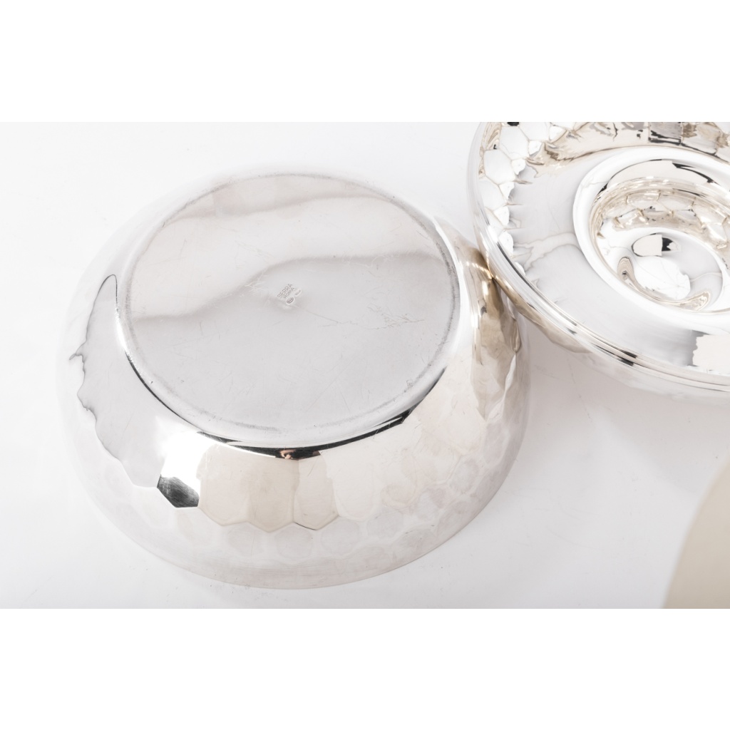 Coffret en argent massif martelé Italie du Nord Epoque XXe 13