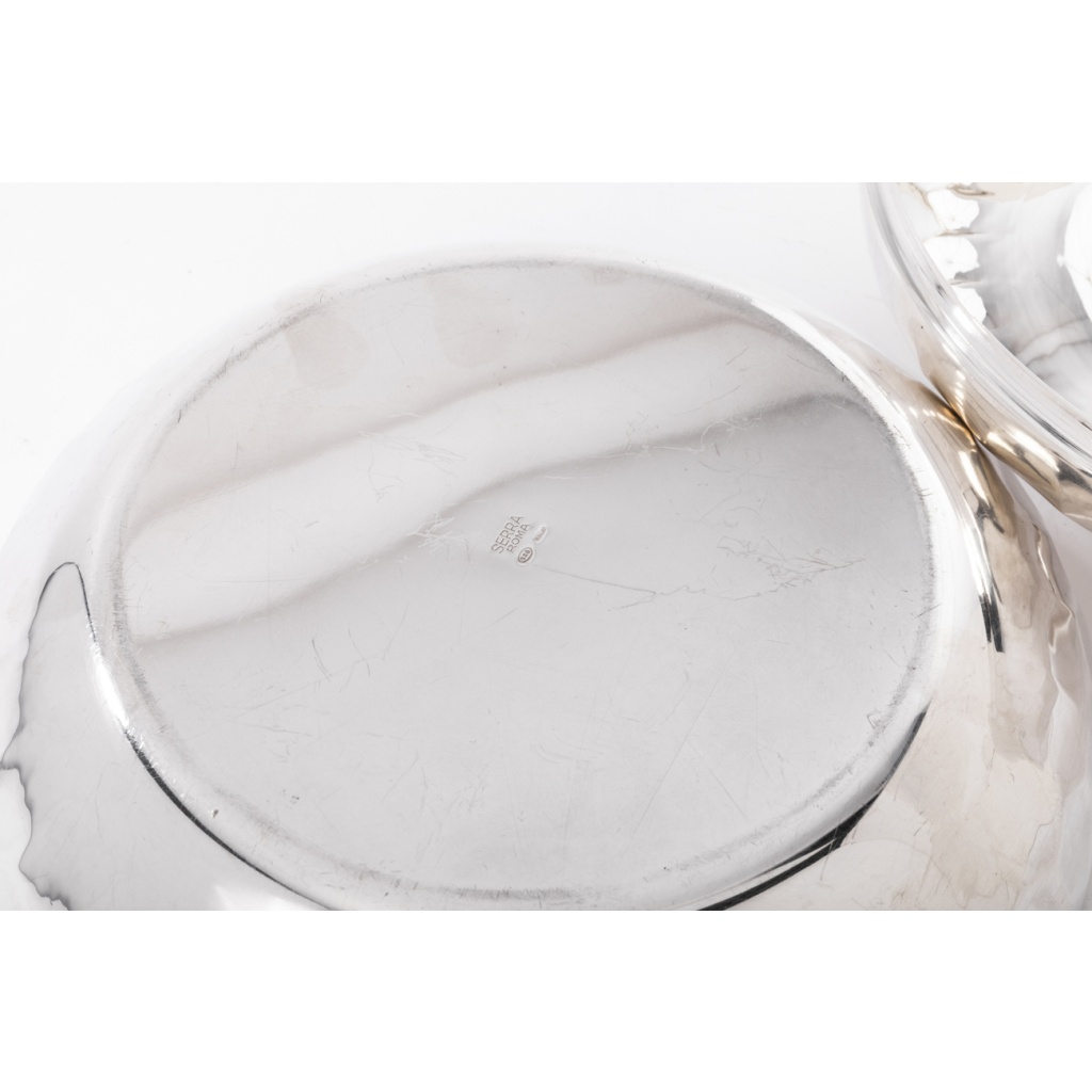 Coffret en argent massif martelé Italie du Nord Epoque XXe 14