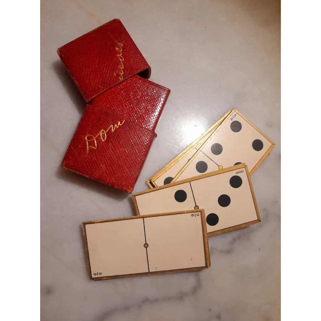 Dominos de voyage en papier, vers 1900, édités à Paris 5