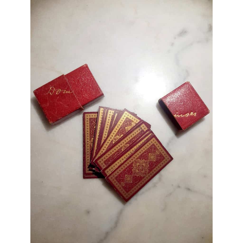 Dominos de voyage en papier, vers 1900, édités à Paris 11