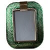 Cadre photo en verre de Murano vert olive 17