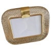 Cadre photo en verre de Morano doré horizontal 15 Cadre photo en verre de Morano doré horizontal 15