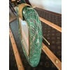 Cadre en verre de Murano vert clair filigrane 22