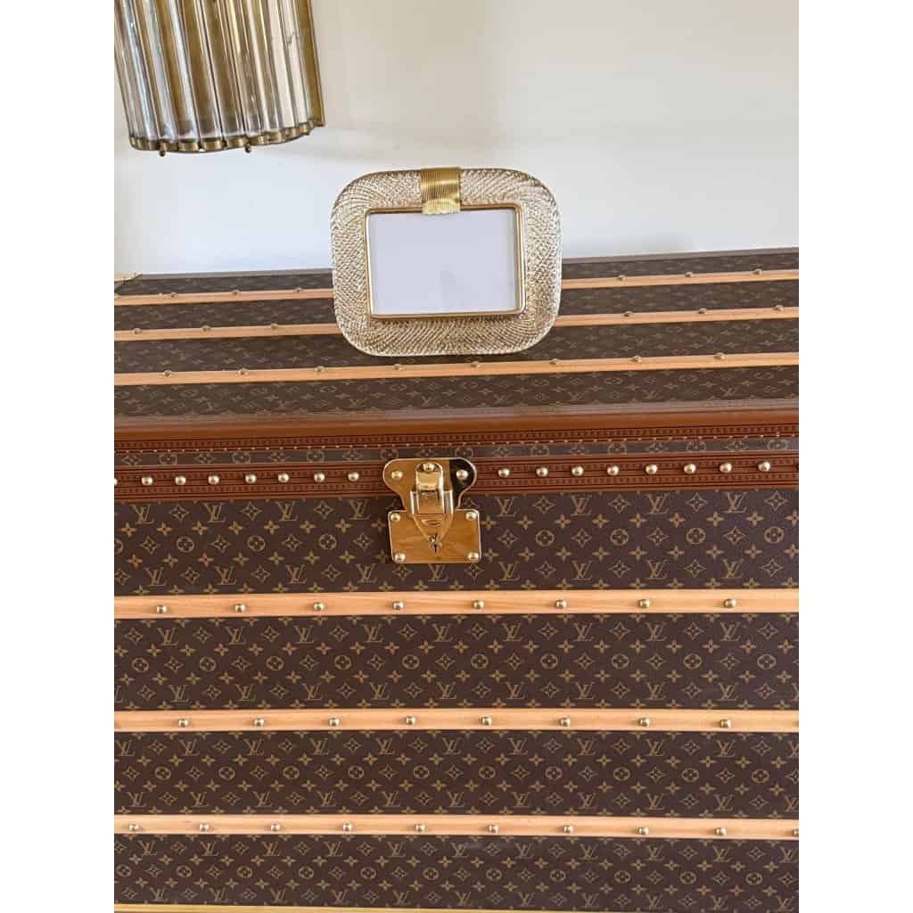 Cadre photo en verre de Morano doré horizontal 13 Cadre photo en verre de Morano doré horizontal 13