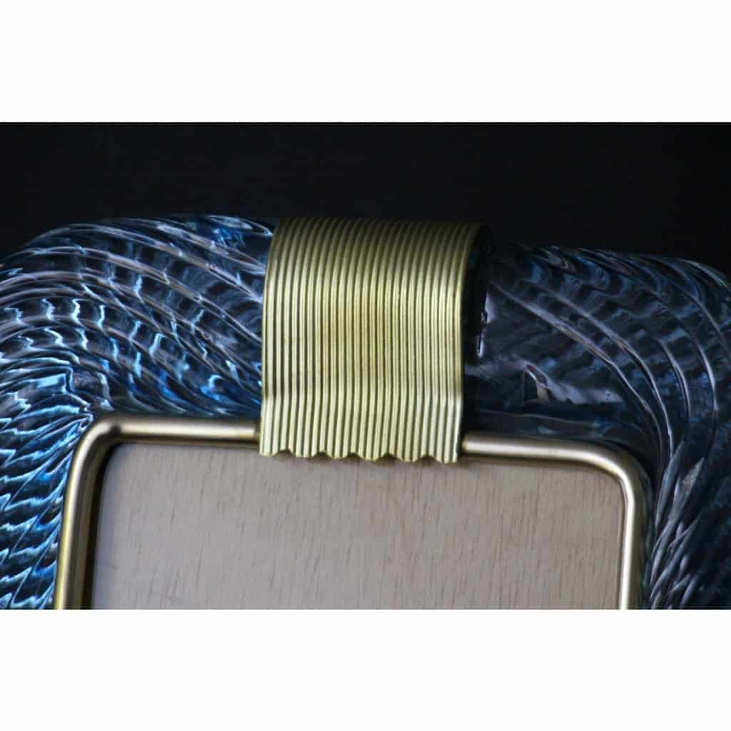 cadre en verre de Murano bleu ciel 14