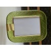 Cadre photo verre de Murano jaune-vert 28