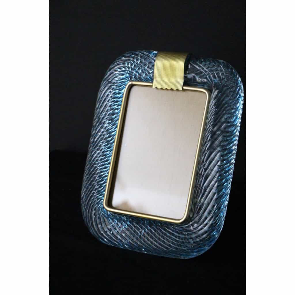 cadre en verre de Murano bleu ciel 15