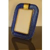 Cadre en verre de Murano bleu saphir 37