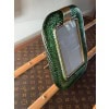Cadre photo en verre de Murano vert olive 18