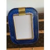 Cadre en verre de Murano bleu saphir 22