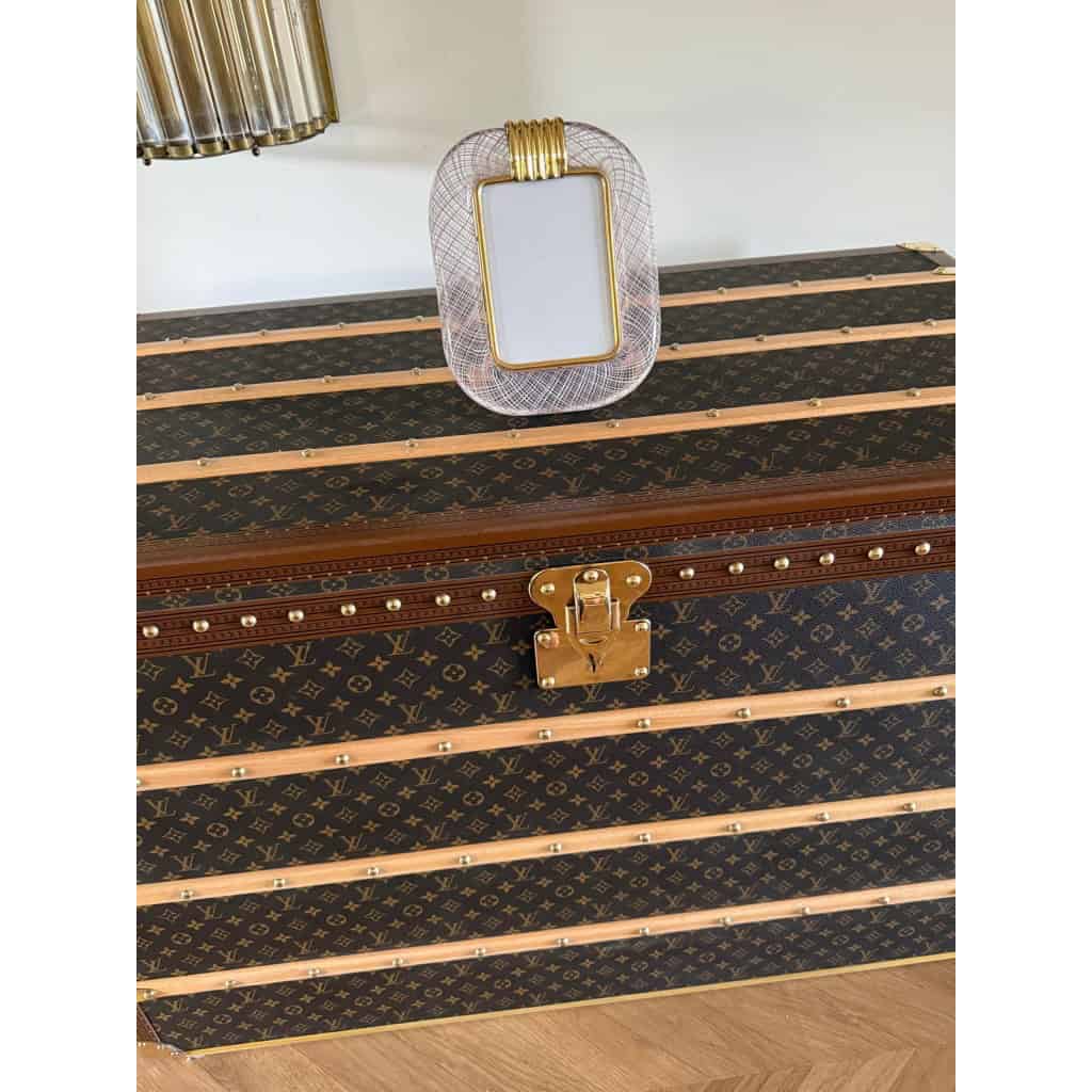 Cadre en verre de Murano rose filigrane 4