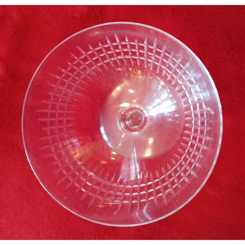 6 coupes à champagne Baccarat Modèle Nancy 6