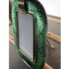 Cadre photo en verre de Murano vert olive 19