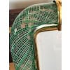 Cadre en verre de Murano vert clair filigrane 15