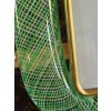 Cadre photo en verre de Murano filigrané vert et jaune 16 Cadre photo en verre de Murano filigrané vert et jaune 16