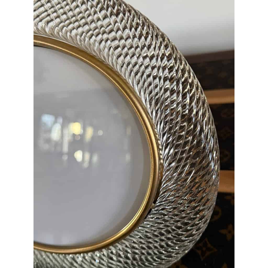 Cadre photo verre de Murano ovale couleur cristal horizontal 6 Cadre photo verre de Murano ovale couleur cristal horizontal 6