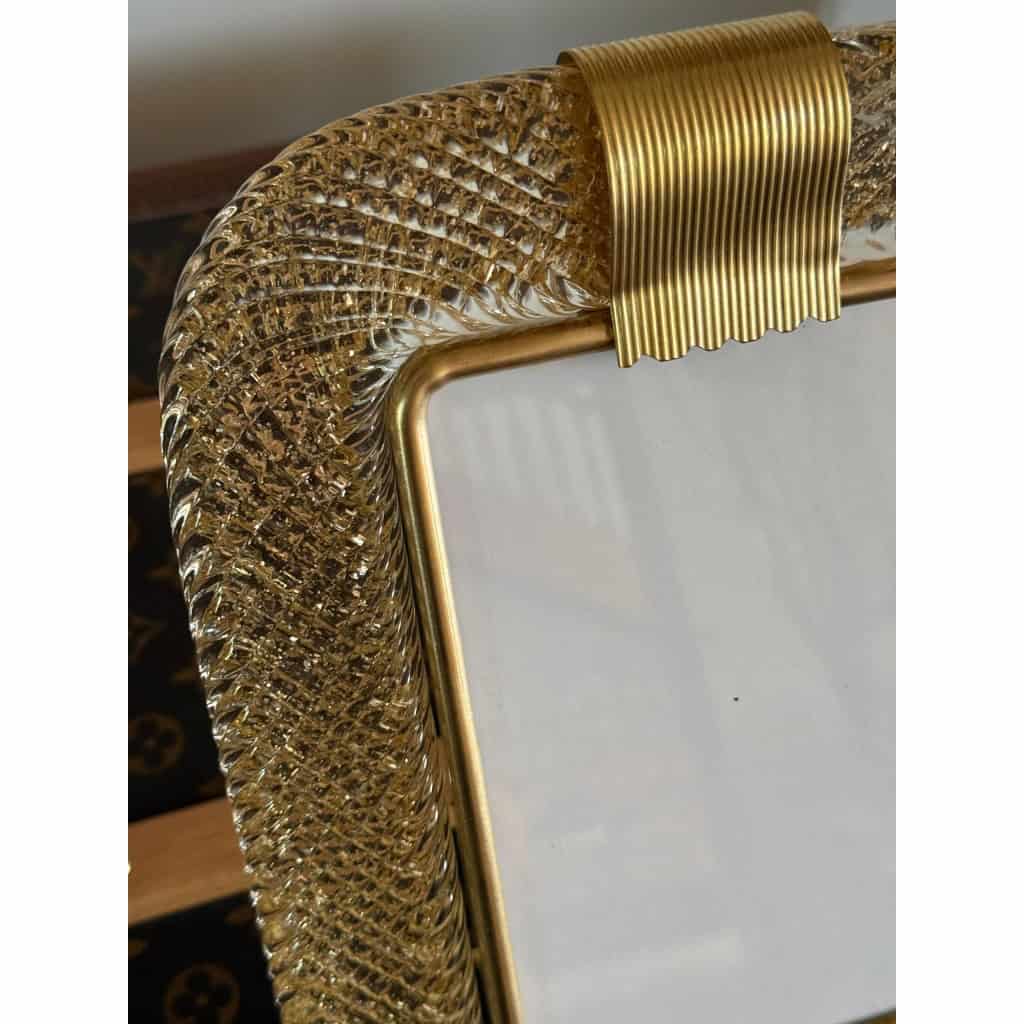 Cadre photo en verre de Murano doré 6 Cadre photo en verre de Murano doré 6