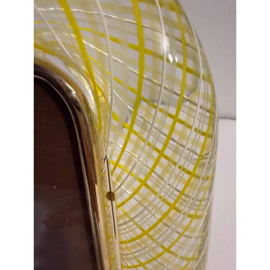 Cadre en verre de Murano jaune en filigranes 7 Cadre en verre de Murano jaune en filigranes 7