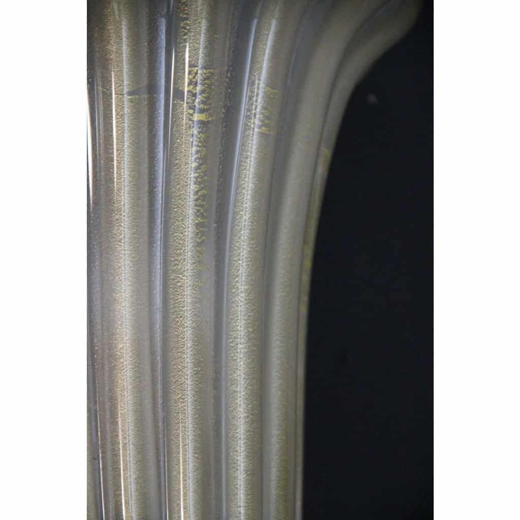 Paire d’appliques en verre de Murano beige et doré 7