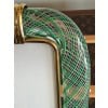 Cadre en verre de Murano vert clair filigrane 17