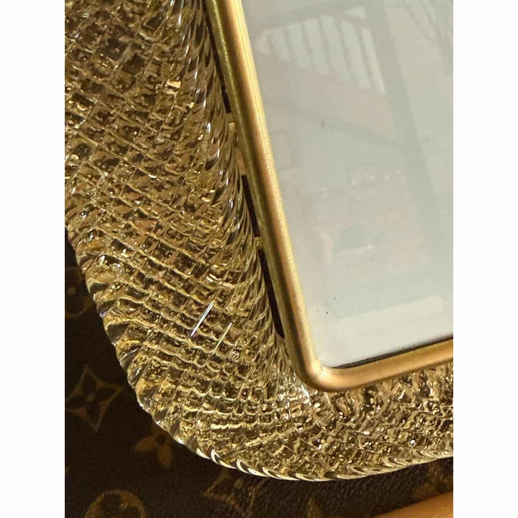 Cadre photo en verre de Murano doré 7 Cadre photo en verre de Murano doré 7