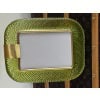 Cadre photo verre de Murano jaune-vert 21