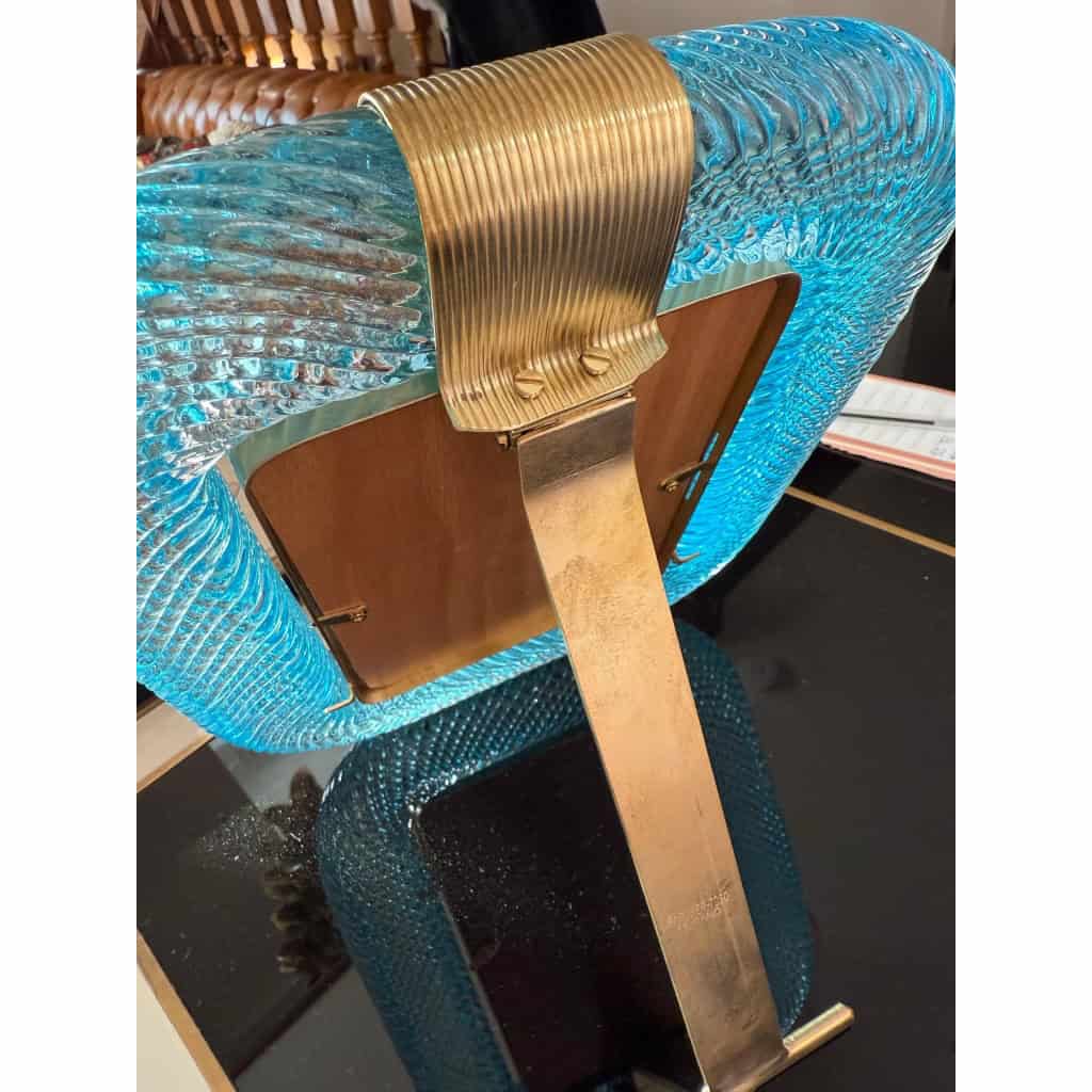 cadre en verre de Murano bleu ciel 8