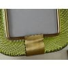 Cadre photo verre de Murano jaune-vert 22