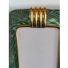 Cadre en verre de Murano vert clair filigrane 19