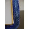 Cadre en verre de Murano bleu saphir 28