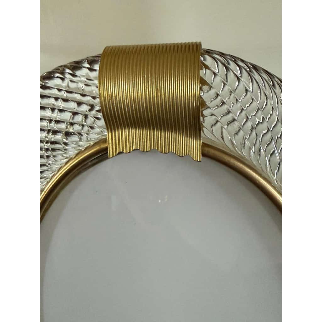 Cadre photo verre de Murano ovale couleur cristal vertical 10 Cadre photo verre de Murano ovale couleur cristal vertical 10