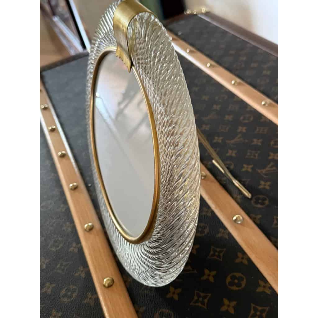 Cadre photo verre de Murano ovale couleur cristal horizontal 11 Cadre photo verre de Murano ovale couleur cristal horizontal 11