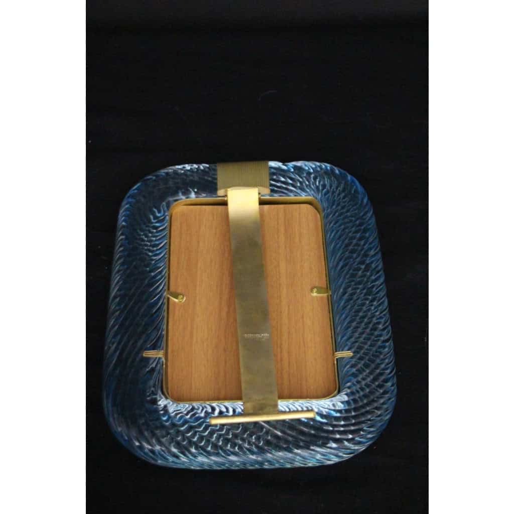 cadre en verre de Murano bleu ciel 11