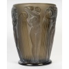 1926 René Lalique – Vase Danaïdes Verre Topaze Fumé Patiné Blanc 11