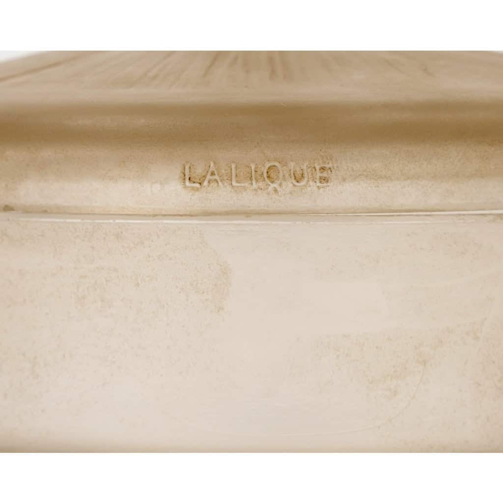 1921 René Lalique – Boîte Degas Verre Blanc Patiné Sépia 6