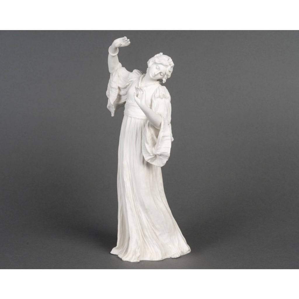 Agathon Léonard et Sèvres – Sculpture Statuette Danseuse avec Bracelet Porcelaine 3