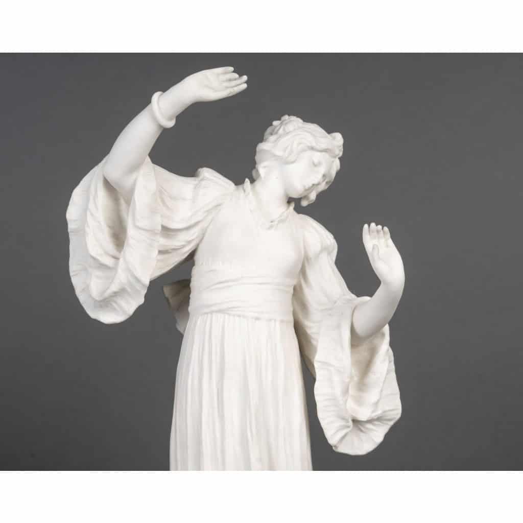 Agathon Léonard et Sèvres – Sculpture Statuette Danseuse avec Bracelet Porcelaine 8